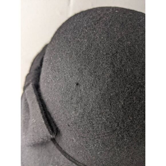 Kate Spade women\'s Felt Black Cloche With Bow One‎ Size NWT main image 2